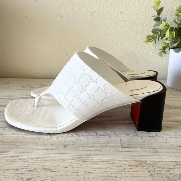 New Christian Louboutin CL Tongamule 55 women sandals Size 38.5, US 8.5 - Picture 3 of 11